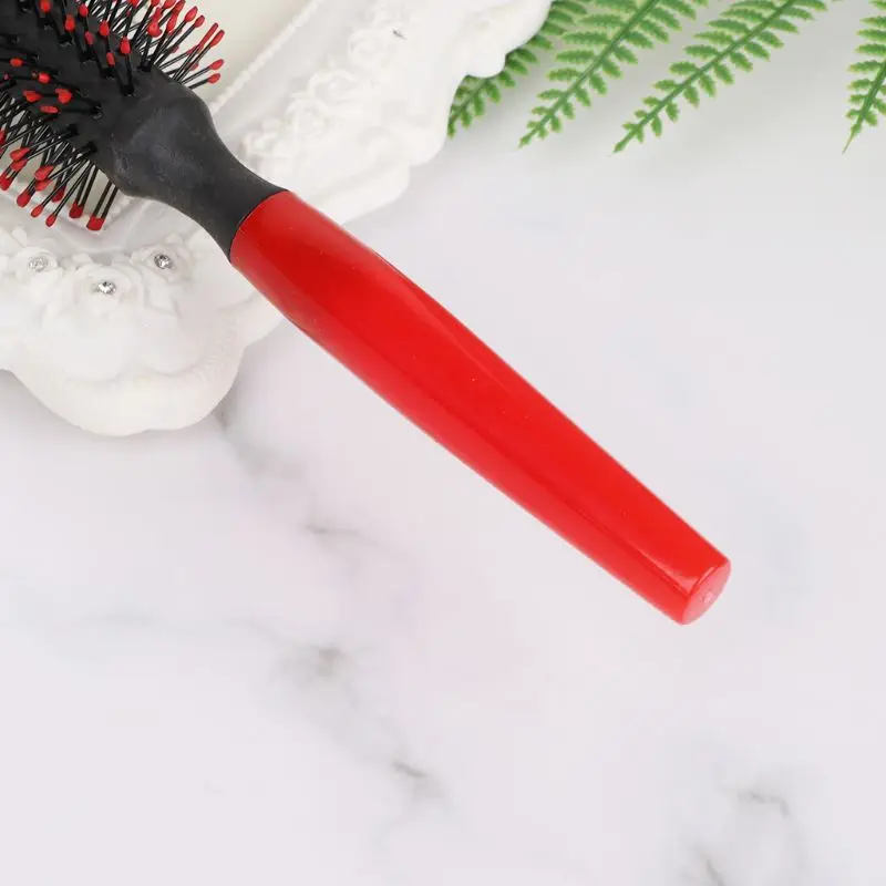 Brosse massage pour femmes filles, rouleau en plastique, peigne rond pour cheveux bouclés, cylindre fleur poire, outil Salon beauté, livraison directe