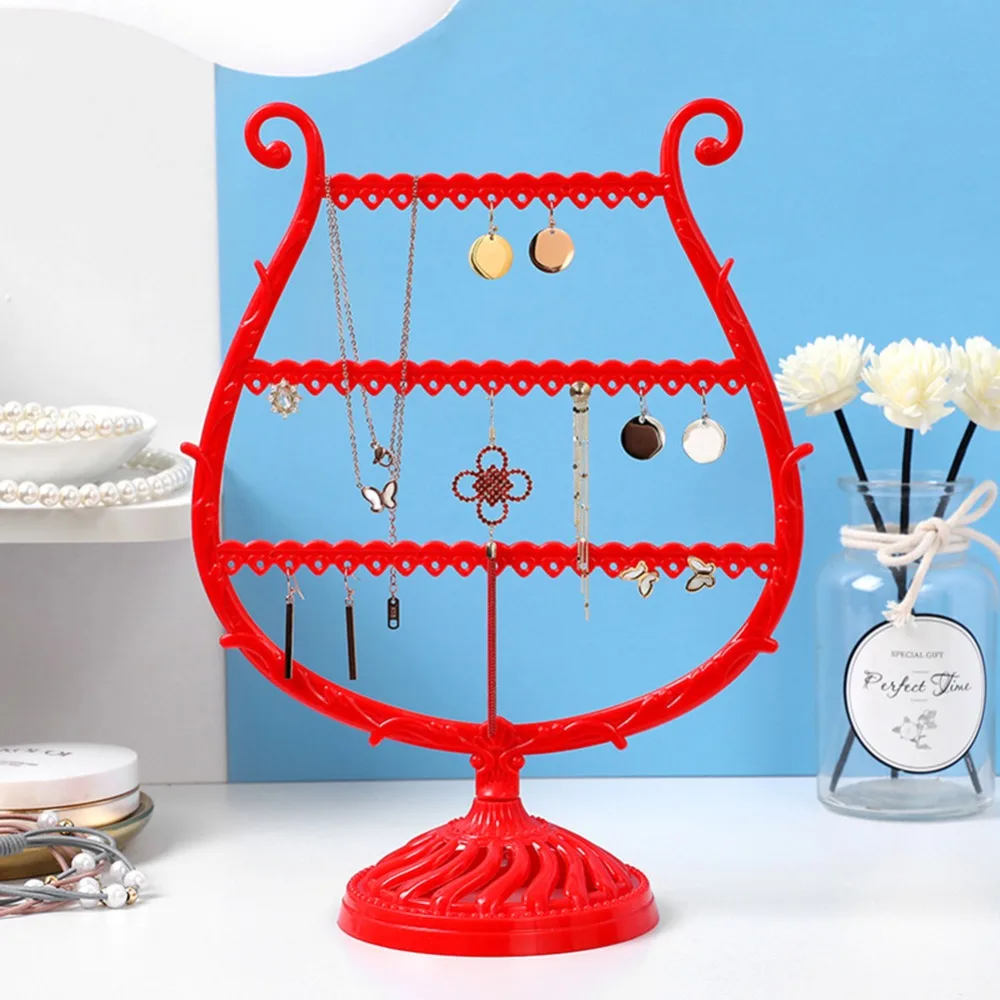 Creative Wine Cup Shape Earrings Bracelet Storage Shelf Jewelry Display Holder Ear Stud Stand Antler Tree Jewelry Organizer