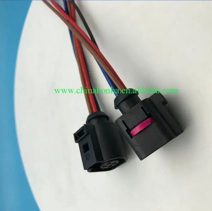 

2/5/10/50/100pcs 4 Pin Coolant Temperature Sensor Plug with wire 4B0973712 4B0 973 712 Fit