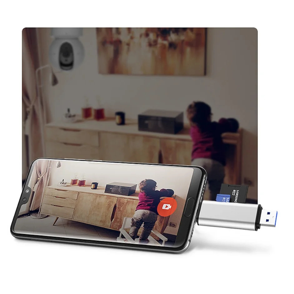 Lector de tarjetas 2 en 1 de alta velocidad tipo c OTG multifunción USB3.0 Micro SD TF Mini para cámara de teléfono móvil, portátil y Notebook