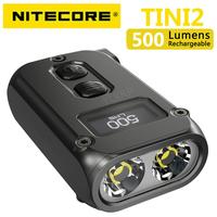 NITECORE TINI2 500 Lumens OLED Smart Dual-Core Key Light, APC Sleep Technology, Long Standby, Using USB Type-C Charging