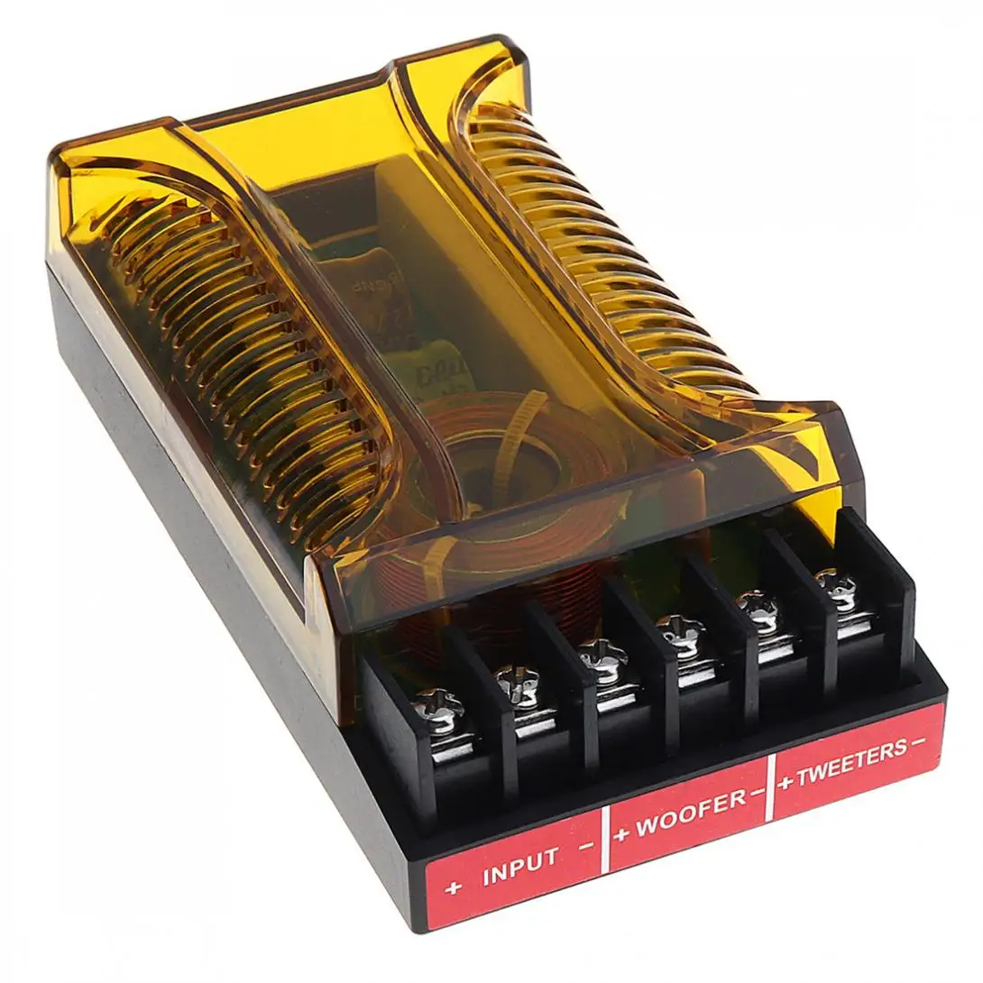 120W 2001 zwrotnica częstotliwości do głośnika 2 Way samochodowy sprzęt Audio głośniki dwa Crossover Divider filtr Crossover dla samochodów
