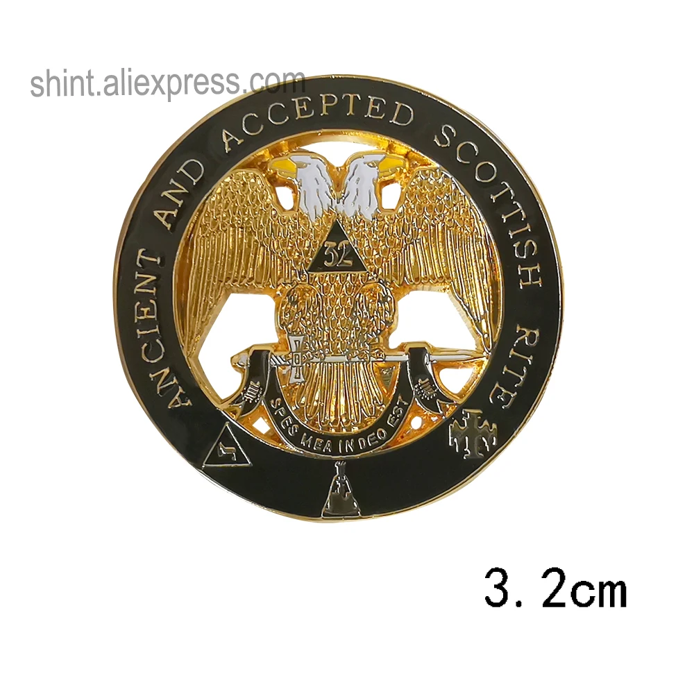 Masonic  Lapel Pins Badge Mason Freemason faith hope  ancient wisdom  Commemorative Freemasonry  exquisite accessories Retro
