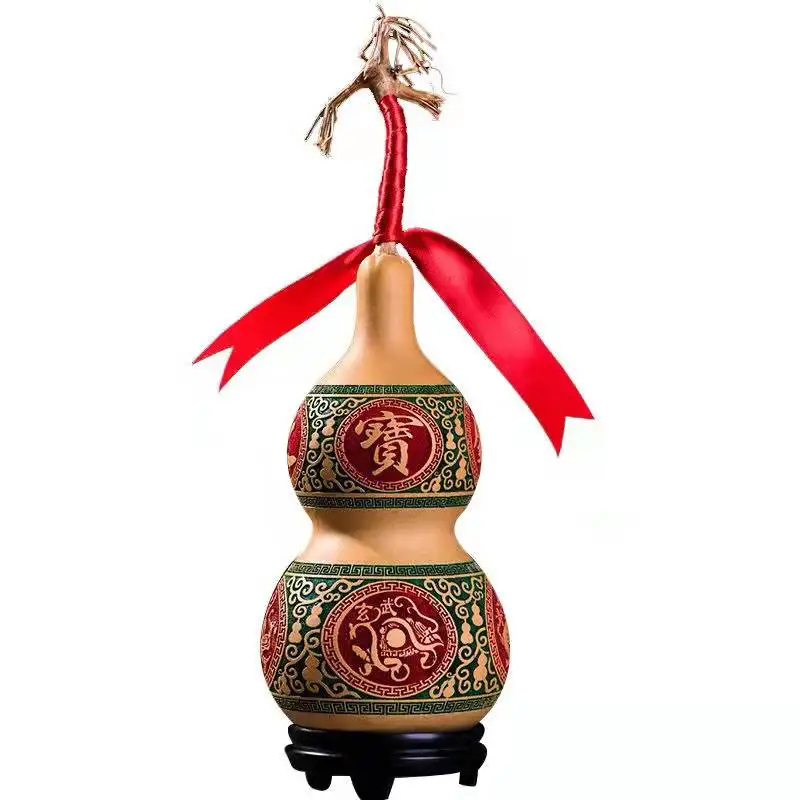 

Fengshui natural gourd pendant To ward off evil spirits and bring wealth and treasures Home craft ornaments