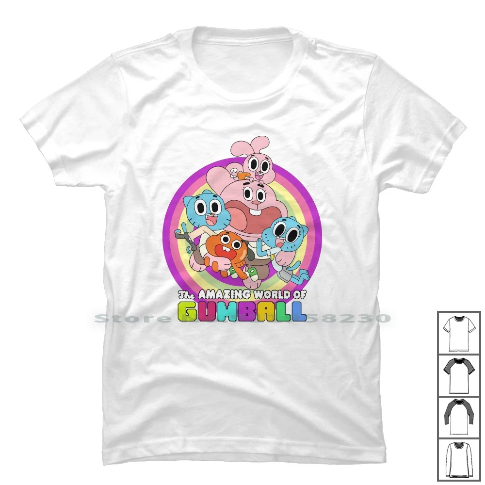 Gumbal Family T Shirt 100% Cotton Fashion Models Famous Some Geek Cute Us Mi Me Ba Am Family