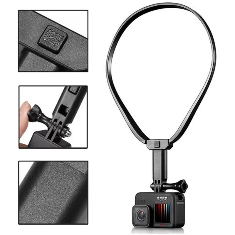 For GoPro Accessories Adjustable Chest Strap Neck Collar Mount For GoPro Max 9/8/7/6/5/4/3+,Insta360 One X/R/X2/DJI/Cellphone