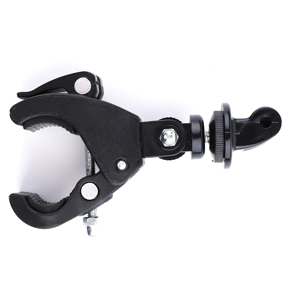 Bike Bicycle Motorcycle Handlebar Handle Clamp Bar Camera Mount Tripod Adapter For Gopro Hero 1 2 3 3+ 4 5 6 7 8 9 10 Black