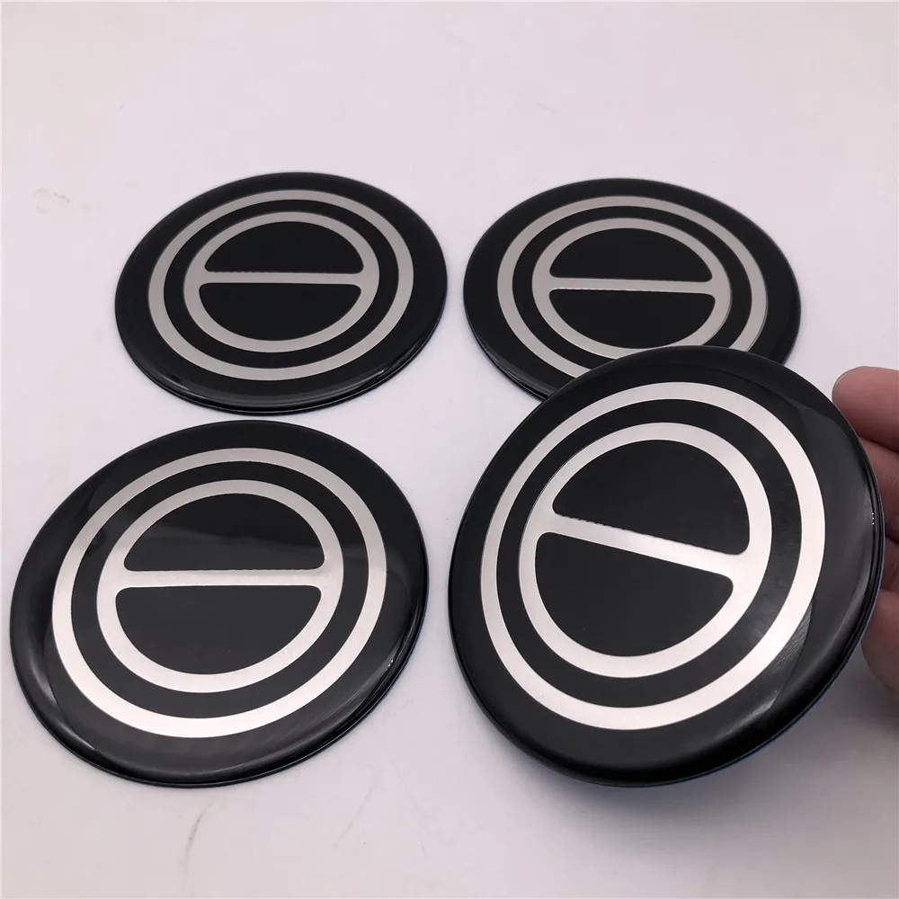 4PCS Set Aluminum Epoxy Resin 90mm 3.55“ Fit for 1980-1996 F150 Bronco Car Wheel Hub Center Cap Badge Emblem Sticker