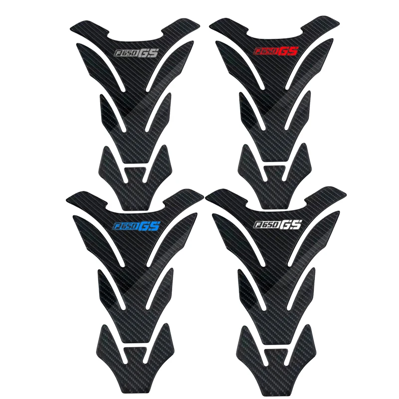 3D Carbon Fiber Motorcycle Fuel Tank Pad Cover Protector Decal Stickers For BMW F650GS F650 GS 650GS