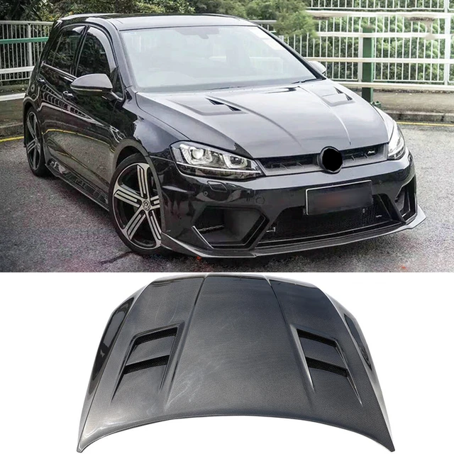 カーボンファイバーエンジンフードボンネットフォルクスワーゲンvw MK7 MK7.5ゴルフ7 7.5 R20 rline 2014-2019カーボンエンジンフード  - AliExpress