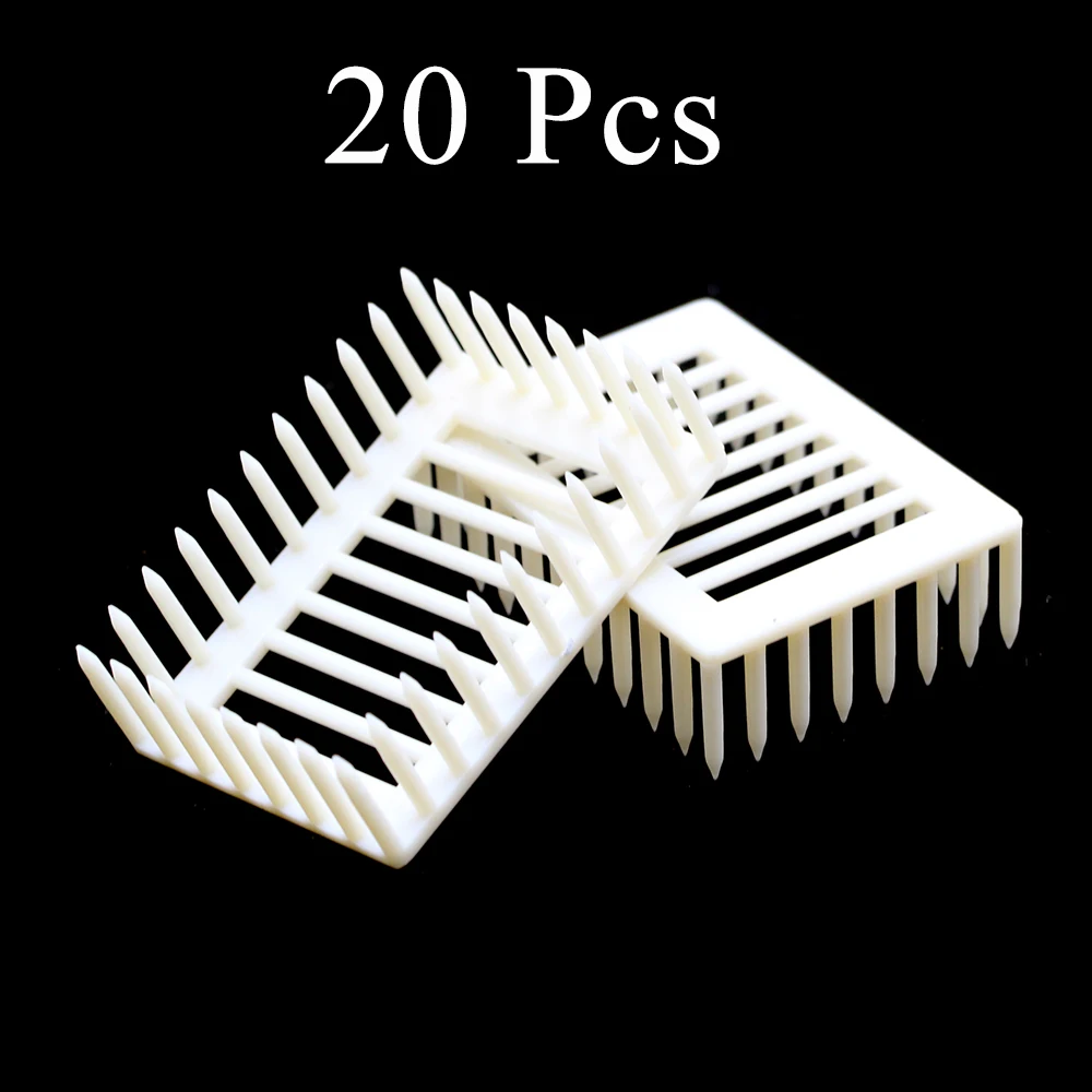 

20PCS Apiculture Beekeeping Queen Needle Type Imprisoned Bee Tools Cage Plastic Catcher Cell Room Supplies Large Space Isolation