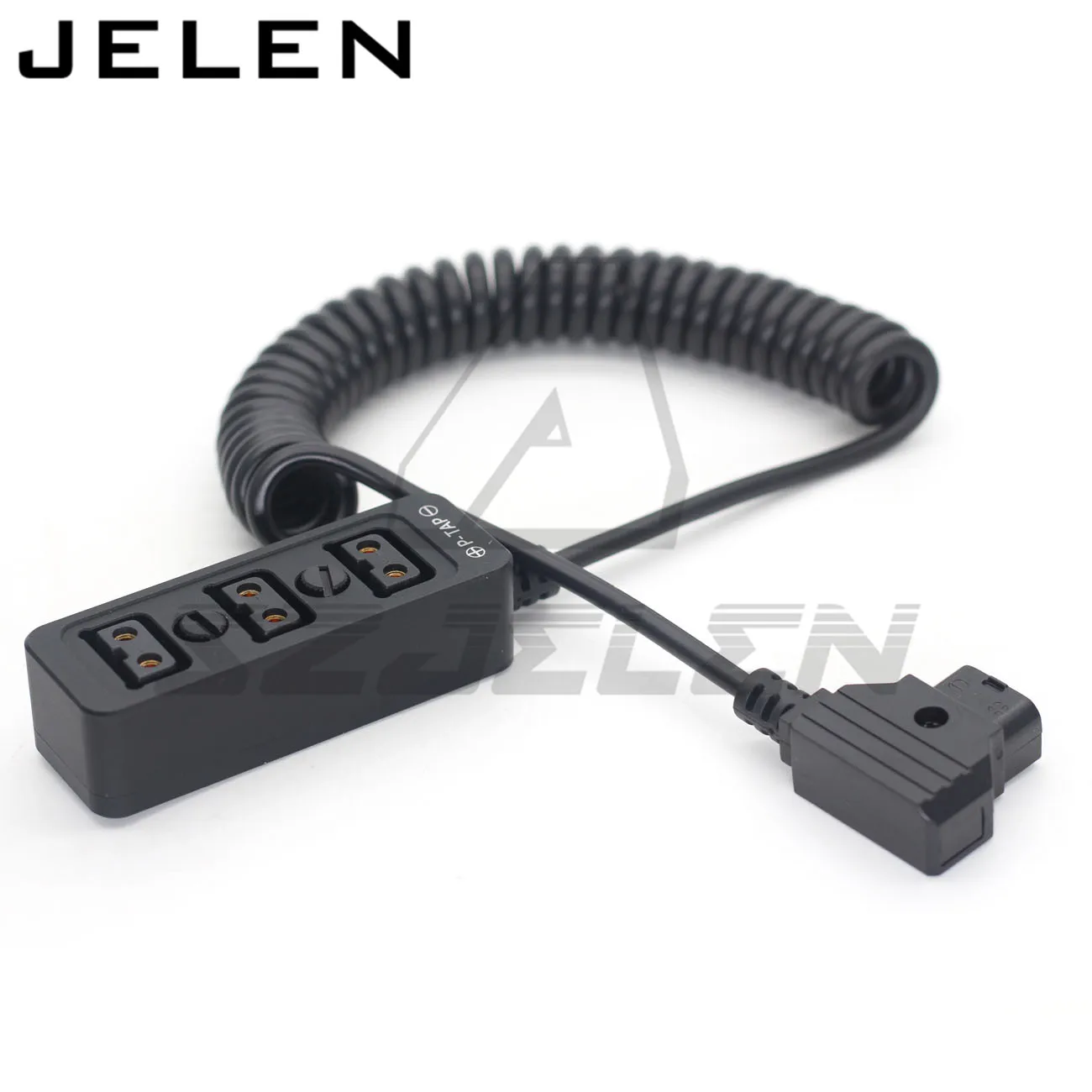 Camera power  D-TAP to 3 D-tap three way splitter  Distributor Spiral wire  Metal case with 1/4‘’ screw