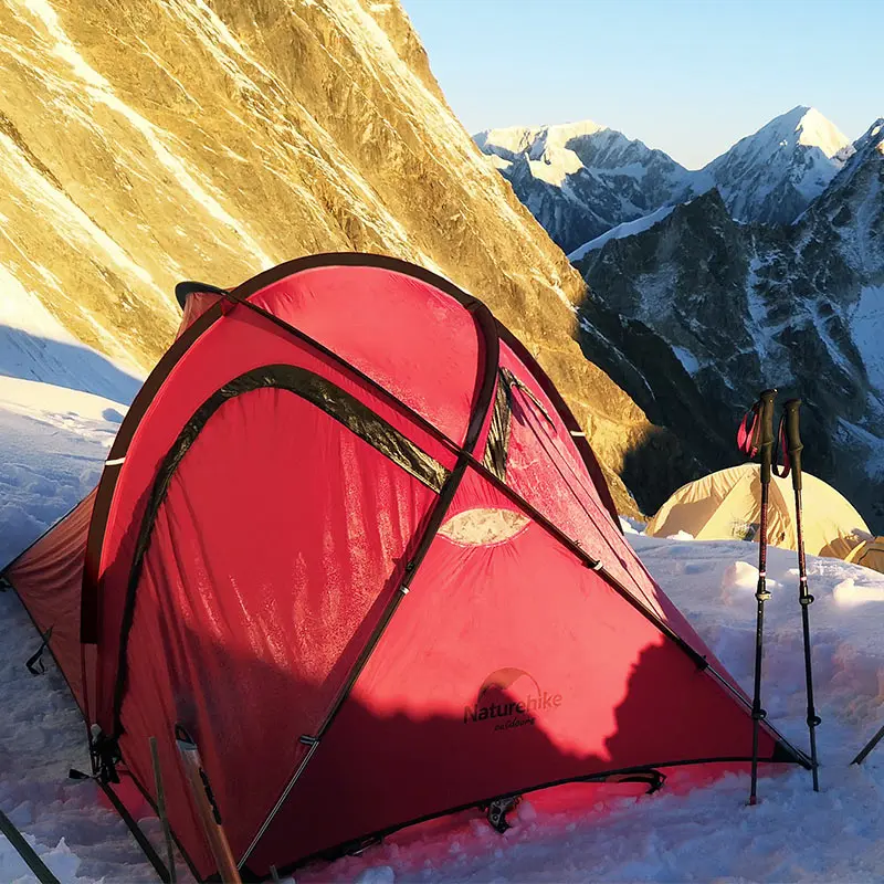 Imagem -04 - Naturehike Tenda de Acampamento Hiby Barraca de Camping Ultraleve para e Pessoas Uso ao ar Livre Viagem para Família Temporadas 20d à Prova Dágua e Portátil