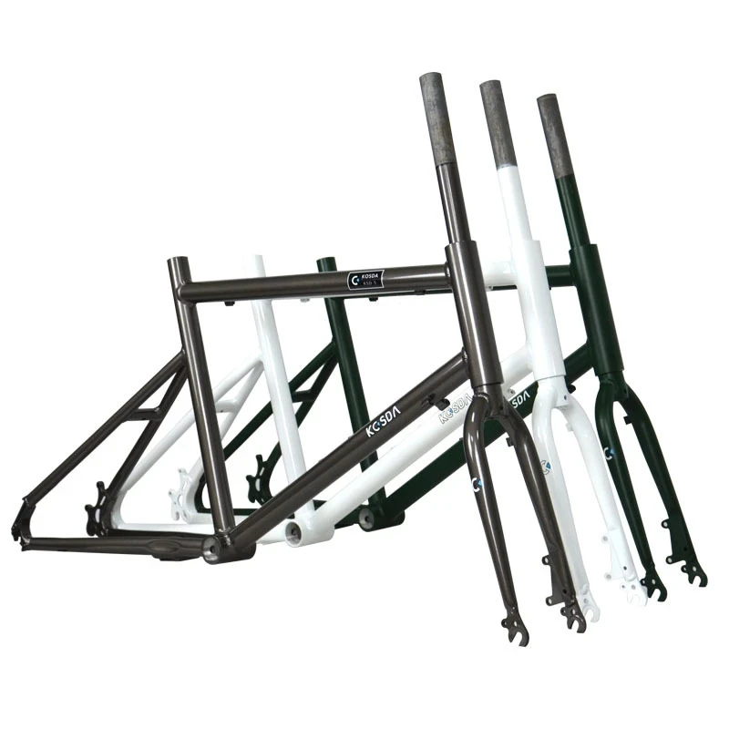 Ultralight Bicycle Frame, Aluminum Alloy Frame with Front Fork, High-Carbon Steel, Road Bike Frameset Parts 451, 20 Inch