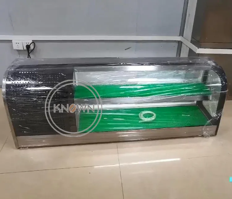 ダブル層寿司ディスプレイ寿司キャビネットショーケース刺身ディスプレイ販売