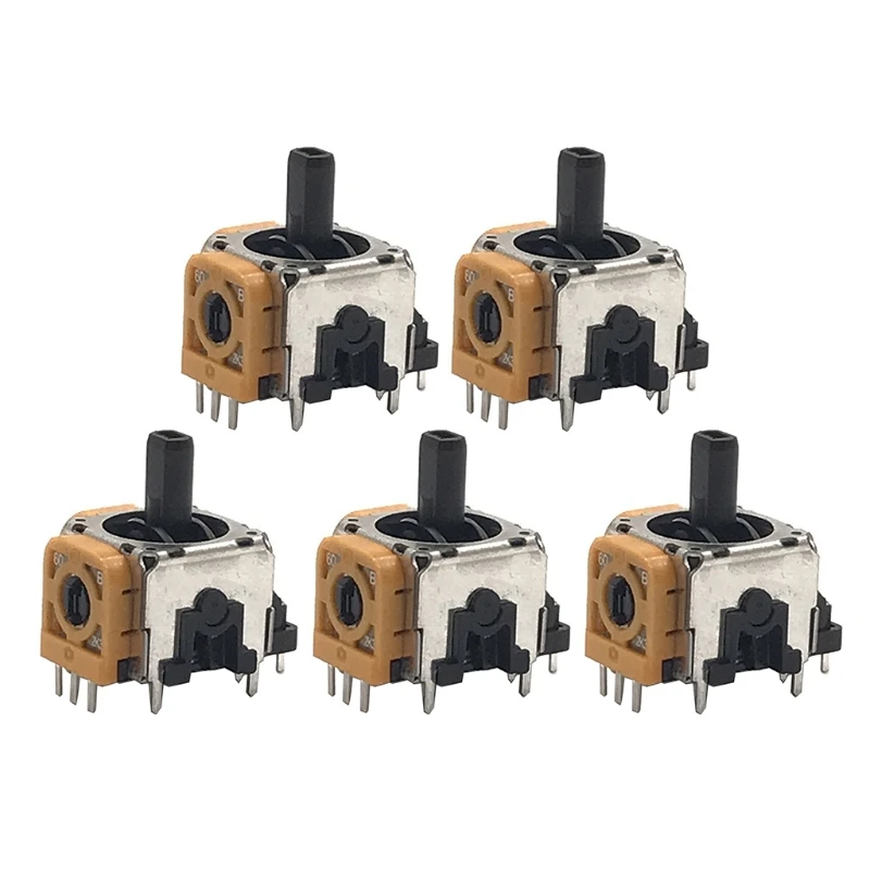 5 개/대 3D 아날로그 센서 모듈 교체 컨트롤러 2.3K 조이스틱 축 아날로그 Thumb 스틱 ps5와 호환 가능