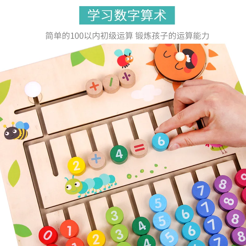 Phương Pháp Giáo Dục Montessori Toán Học Đồ Chơi Toán Học Số Học Đếm Mầm Non Bằng Gỗ Ghép Hình Con Số Liệu Và Màu Sắc Đồ Chơi Học Tập