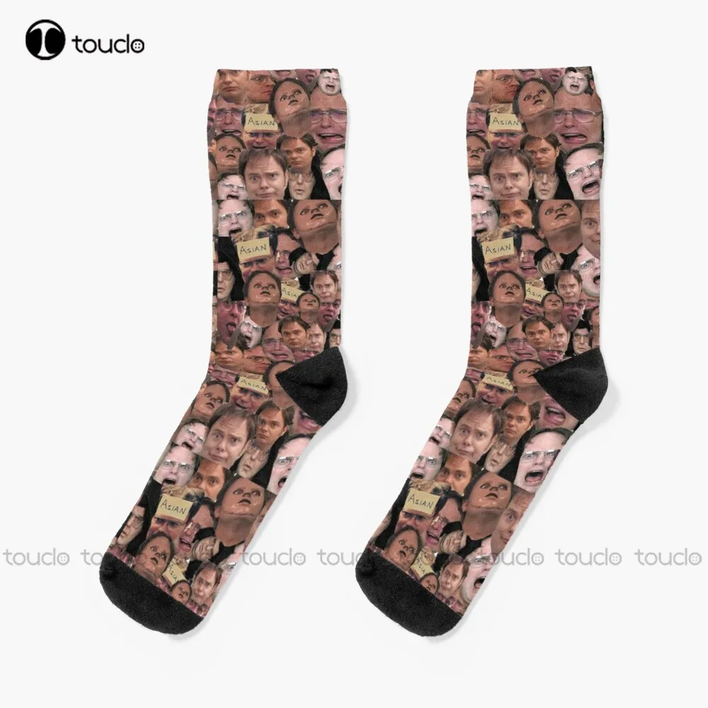 New Dwight Schrute Socks Socks Women Personalized Custom Unisex Adult Socks Teen Socks Halloween Christmas Gift