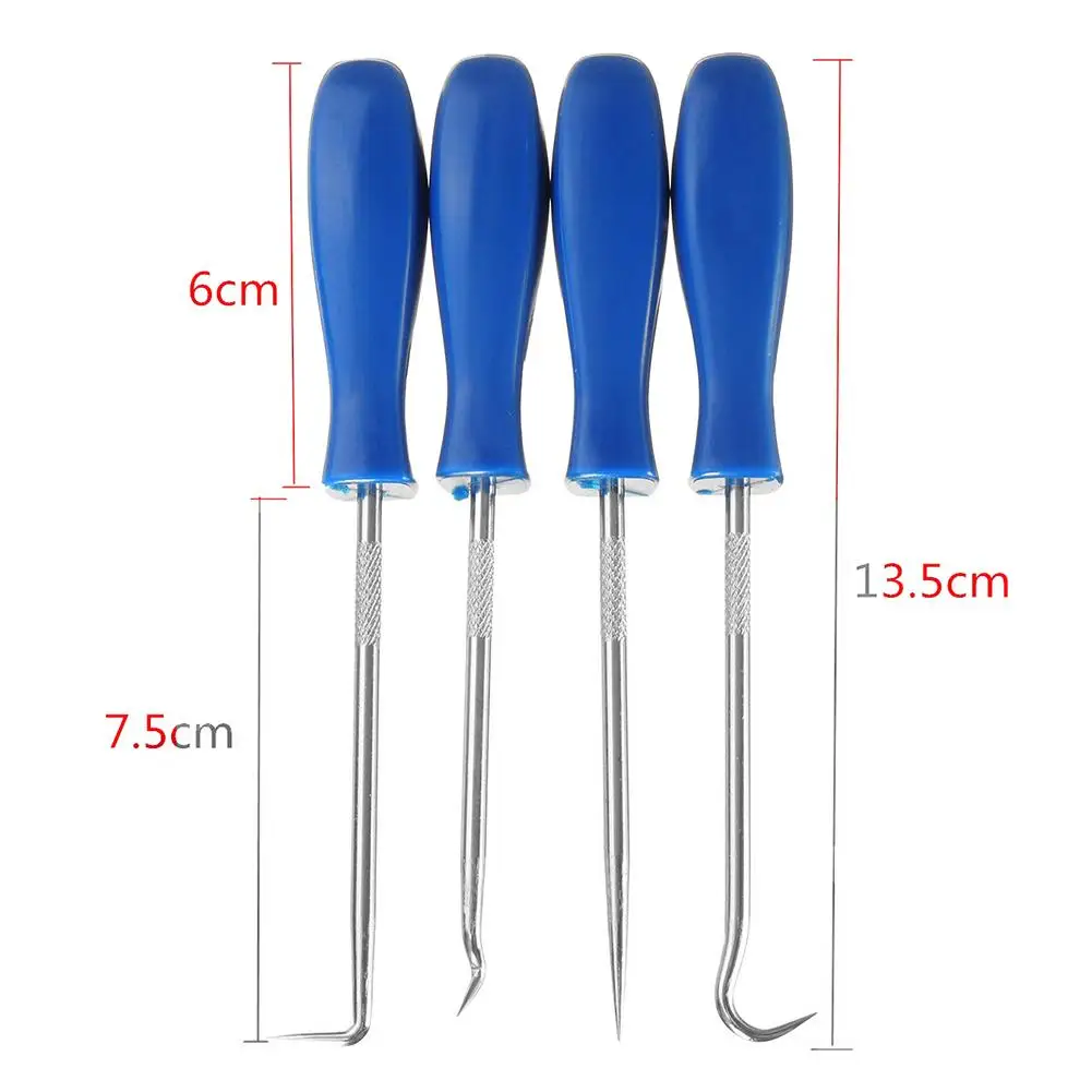 4Pcs/Set Car Vehicle Pick Hook Set Gasket Scraper O Ring Seal Removal Puller Hand-held Disassembly Tool