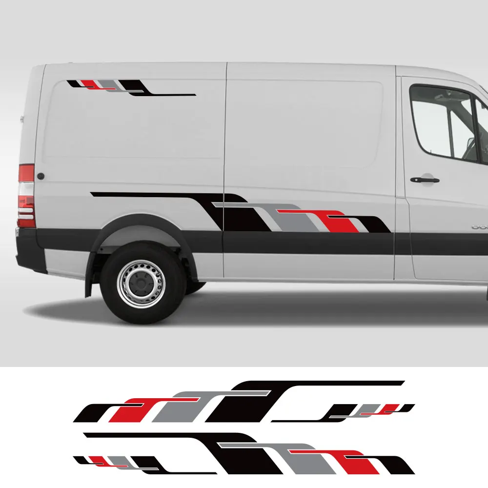 Car Both Side Stickers For Mercedes Benz Sprinter Motorhome Van Graphics Sport Style Vinyl Decor Decals Auto Tuning Accessories