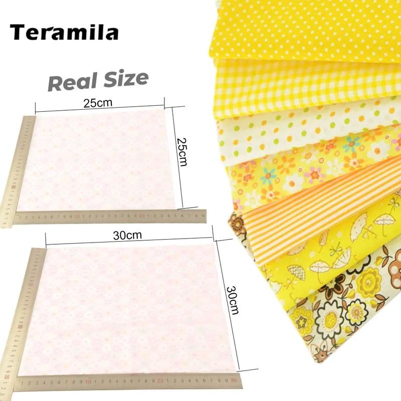7 Pcs/Set 30x30cm Sewing Cloth Patchwork Fabrics