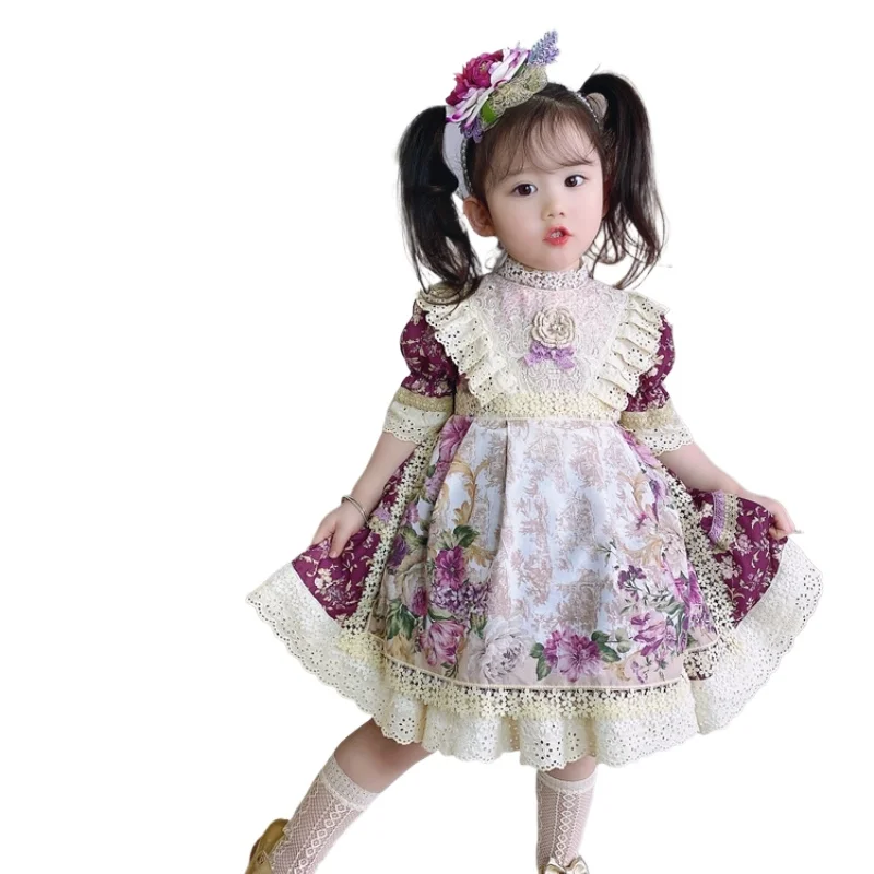 Summer Kids Holiday EID Girls Turkey Flower Girl Dress for Weddings Flower Girl Dresses Party Dress for Kids Girl Birthday Dress