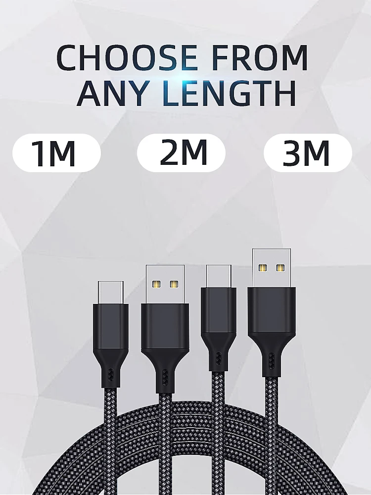 DATA FROG 1 m/2 m/3 m Ladekabel für PS5/Xbox Serie S X Controller USB Typ C Netzkabel für PS5 Gamepad Zubehör – Detail 10