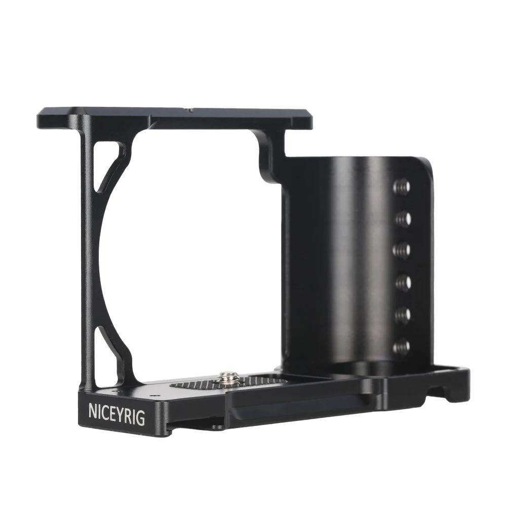 Klatka operatorska Niceyrig z uchwytem, wbudowana płyta szybkiego montażu Arca, zestaw klatki operatorskiej do Sony ZV-E10