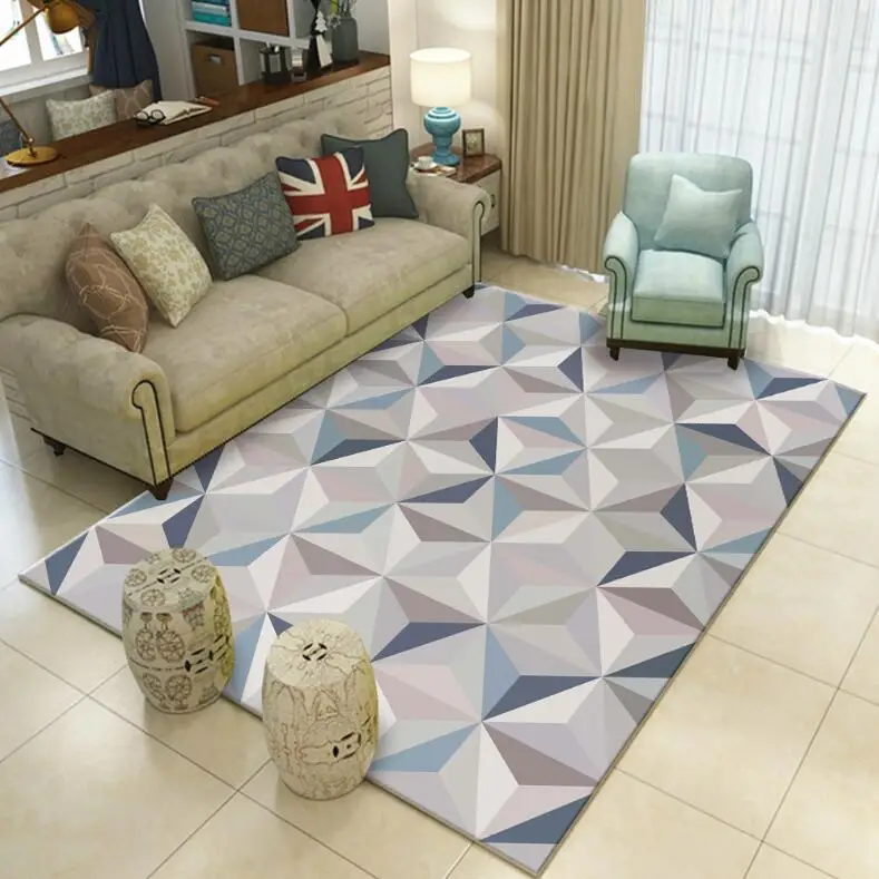 Modern Nordic Geometric Carpet For Living Room Bedroom Anti-slip Large Rug Floor Mat Yoga Tapete Sala Area Rugs Decoration Home