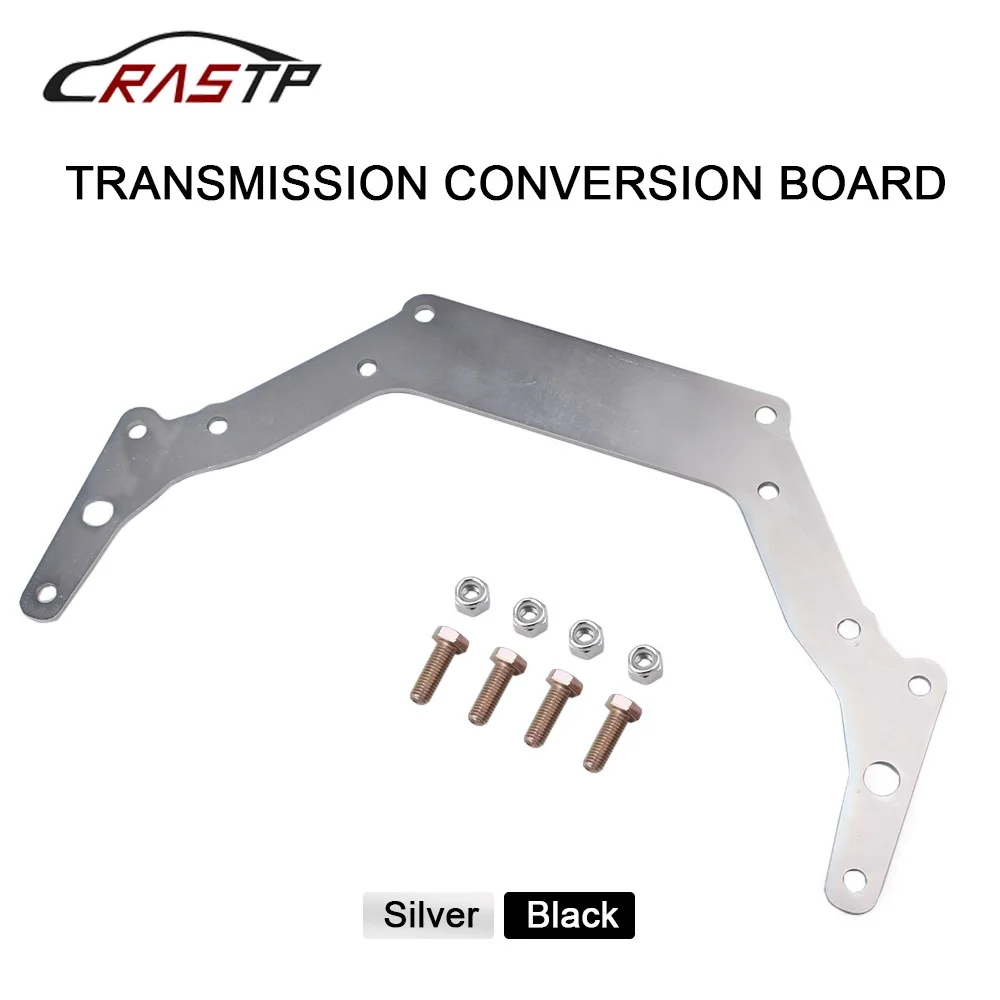 

RASTP-Transmission Adapter Plate For 1962-Up Chevy TH350 TH400 BOP-TO Silver GM Turbo-Hydramatic RS-EM1017