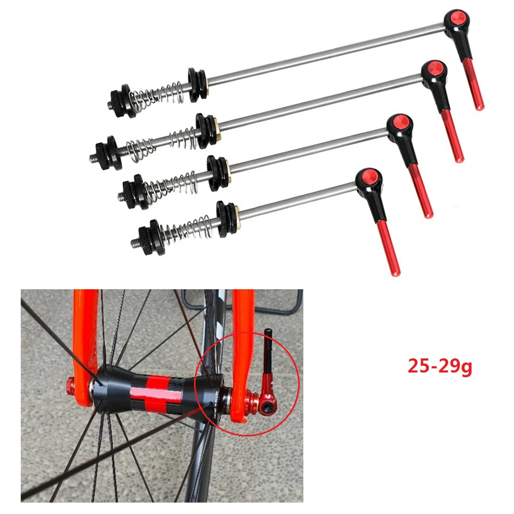 Quick Release Skewer Front/Rear 74/100/130/135mm Hub Length Folding Bike Wheel Repair Components Parts for MTB Road Bike