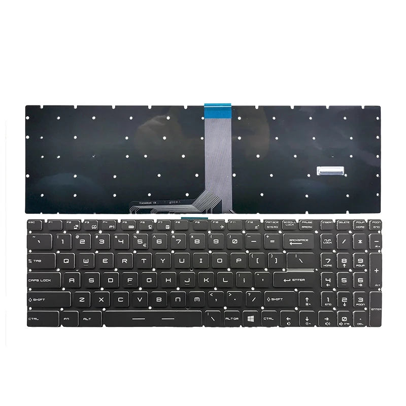 Imagem -02 - Teclado do Portátil para Msi Gp73 Leopardo 8re Ms17c5 17e2 Ge75 Gp75 9sd Gs73vr Rgb Teclado Retroiluminado