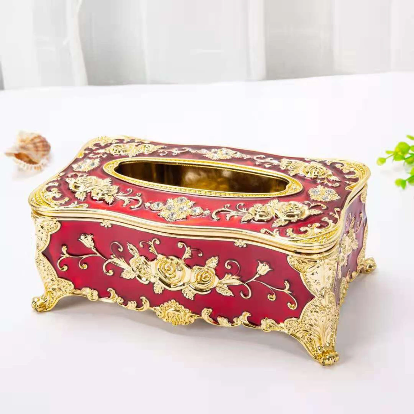 Home Storage European Tissue Paper Box Case Cover Napkin Toilet Holder Toilet Paper Case Facial Tissues Box Organizer