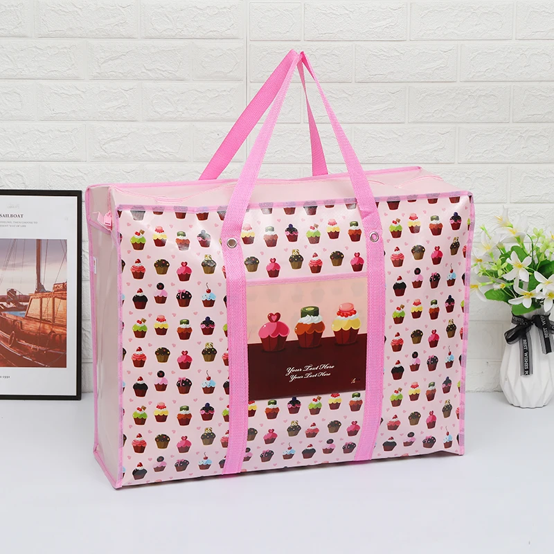 Verdicken Quilt Organizer Lagerung Tasche Gepäck Taschen Tragbare Einkaufen Reisen Feuchtigkeit Beweis Paket Kleidung Studenten – Detail 9