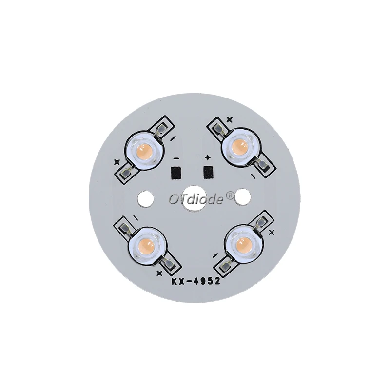 5pcs 1W-36W Round Aluminum Base Plate Heat Sink Install 3W High Power LED Diodes Full Spectrum White Warm White Red Green Blue