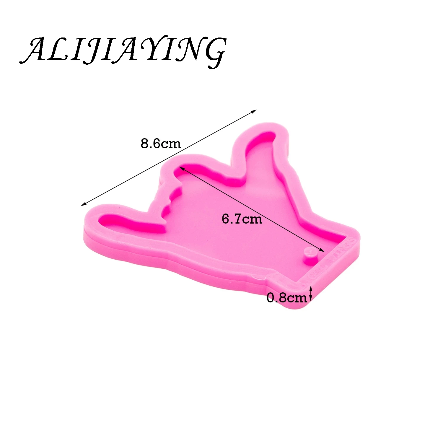 DY0118 Shiny Hand I Love You Sign Language Silicone Mould Resin Craft DIY Epoxy Making Jewelry Keychain Molds