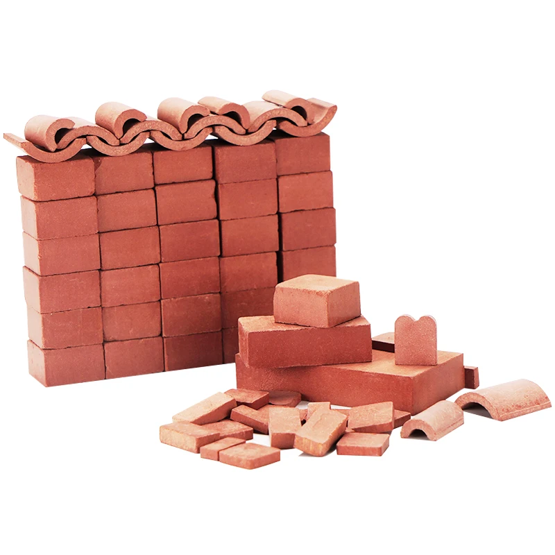 Miniature Brick -Scale Wall Bricks Mini Bricks Model DIY Dollhouse Bricks Sand Table Micro Landscape Accessories