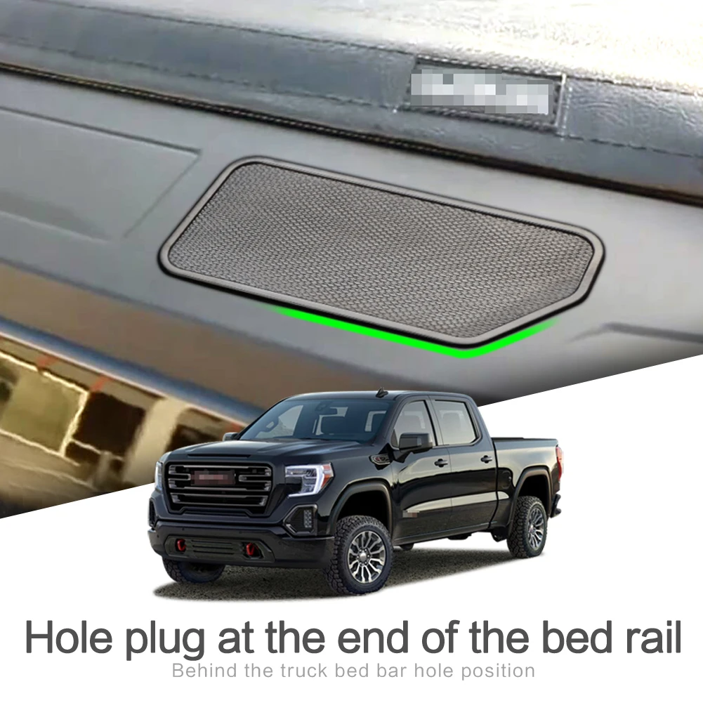 

Smabee Bed Rail Stake Pocket Covers for Chevrolet Silverado GMC Sierra 2019 - 2021 Accessories Truck Pickup Protective Hole Plug