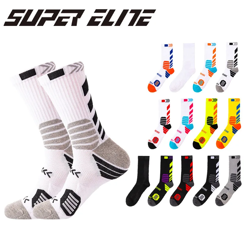 Originali SUPER ELITE Sport Uomo Donna Equitazione Calzini a compressione da calcio Basket Arrampicata Campeggio Calzini da corsa Sport all'aria aperta