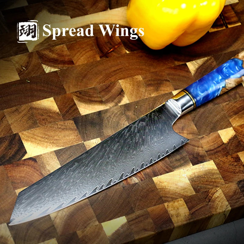 8 Inch Chef Knife 67 Layer Japanese Damascus Steel Cutting Knife VG10 Kitchen  Knife Kitchen Tools  Stable Wood Resin Handle Box