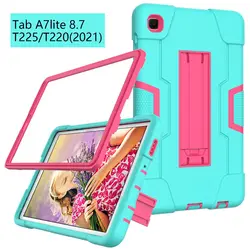 Capa para tablet de corpo inteiro à prova de choque para crianças, segura, não tóxica, Samsung Galaxy Tab A7 Lite, SM T220, T225, 2021