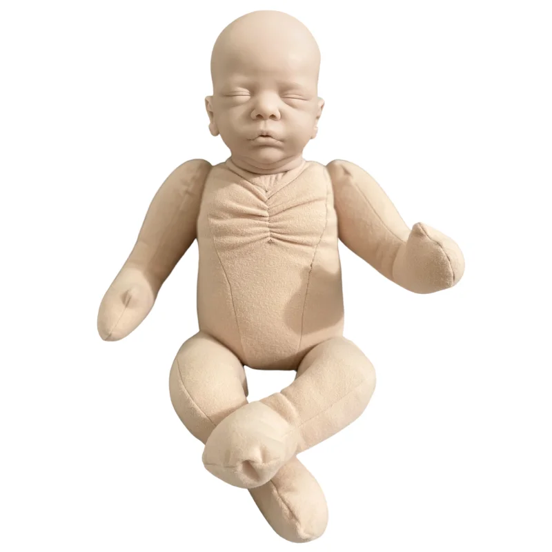 Reborn Baby Doll Romy Full Cloth Limbs Add Joint Unpainted Newborn Posing Doll Training Model Baby Photography Accessories