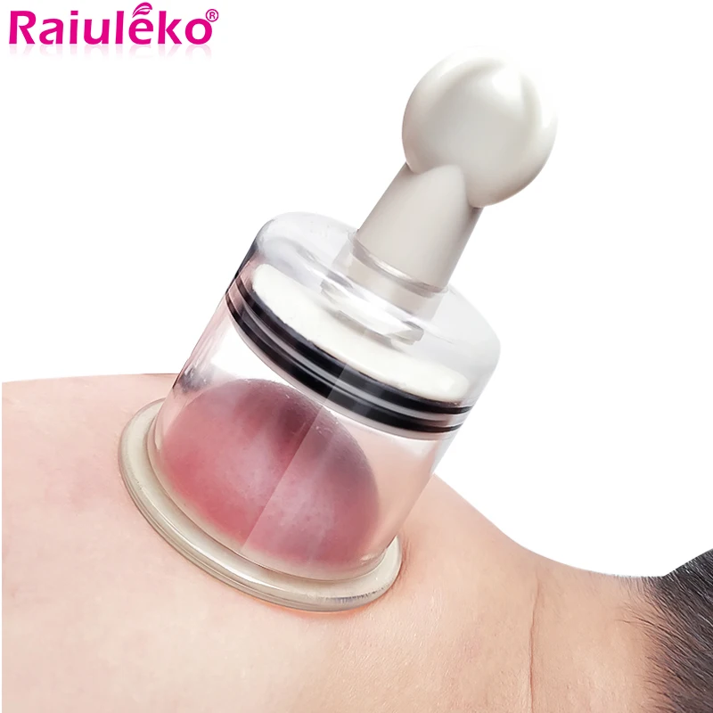 4 Size Rotating Handle Vacuum Body Massage Cans Suction Enhancer Anti Cellulite Acupuncture Vacuum Cupping Cups Nipple Enlarger