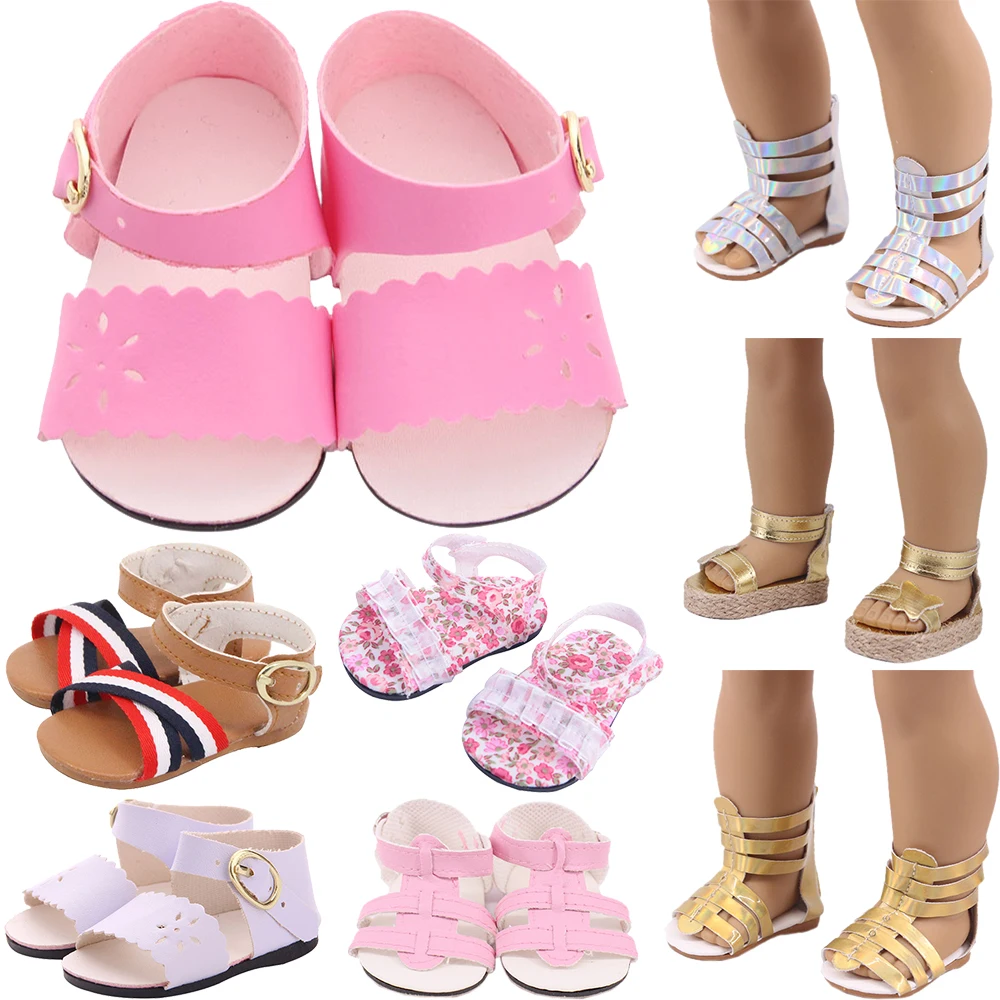 7 cm Doll Shoes For 18 Inch American Doll Girl Toy 43 cm Born Baby Reborn Clothes Accessories Items Nenuco Our Generation