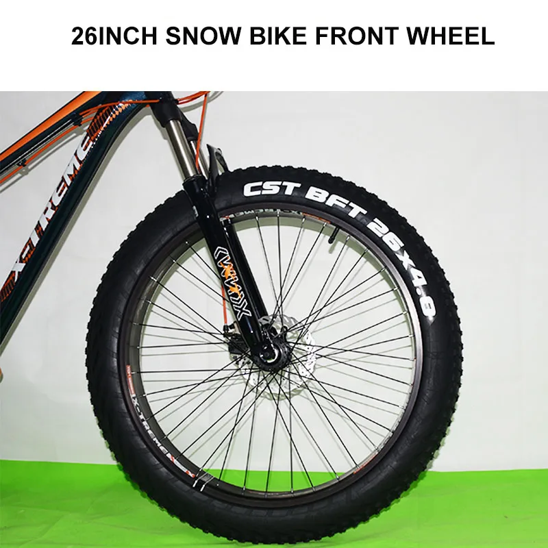 20/26inch  Snow bike front Rear wheel 4.0 fat tire bicycle front Rear wheel kit snow ebike front wheel kits