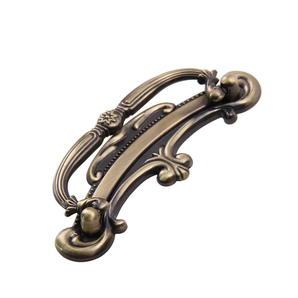 Antique Bronze Door Handles Drawer Pulls Kitchen Cabinet Knobs Furniture Hardware Fittings CC 96 and 64 hole distance