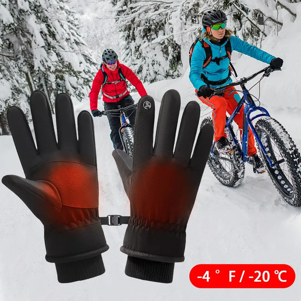 Winter Gloves Men Women Winter Sports Gloves Upgraded Touch Screen Waterproof Warm GlovesWindproof Non-slip Lightweight Sports G