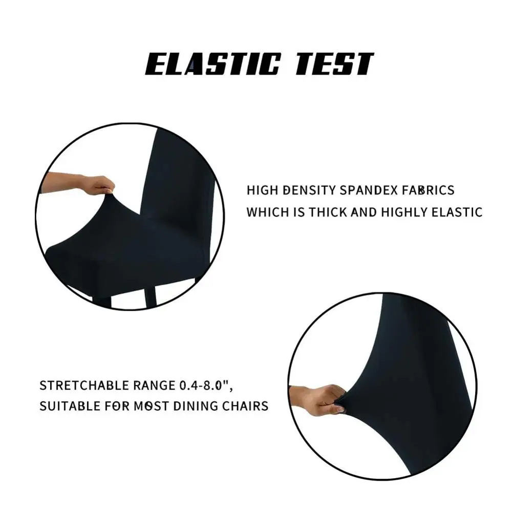 Removable Slipcover Anti-dirty Seat Chair Covers Spandex Kitchen Cover for Banquet Wedding Dinner Restaurant Housse De Chaise