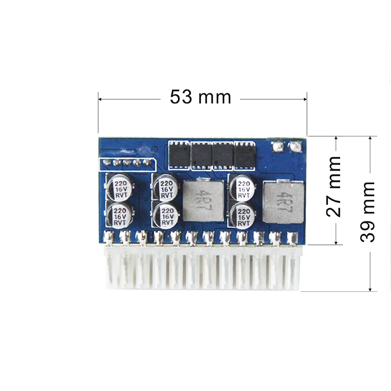 High quality DC-ATX-160W 12V 6pin male input DC-ATX Peak PSU Pico ATX Switch Mining PSU 24pin MINI ITX DC ATX PC Power Supply