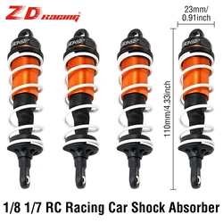 2PCS/4PCS Shock Absorber 110mm Damper Suspension 8501 for 1/8 1/7 ZD Racing EX07 JLB HSP EM HPI RC Racing Car